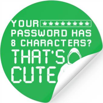 Discover Hacker Cyber Security Password Stickers