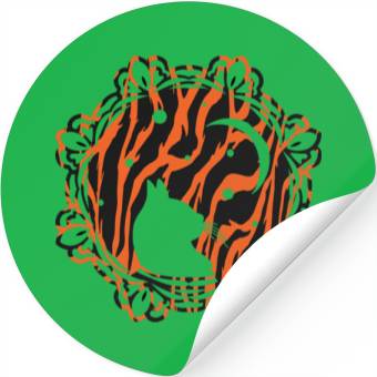 Discover Cat Moon Stickers