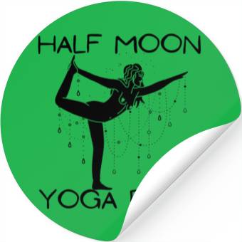 Discover HALF MOON YOGA POSE Stickers