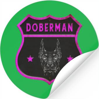 Discover Doberman dog design Stickers