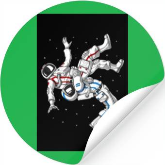 Discover Jiu-Jitsu Astronauts Stickers