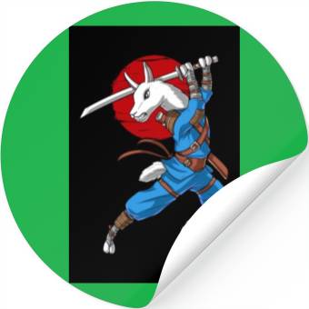 Discover Llama Ninja Samurai Stickers