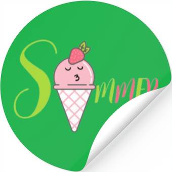 Discover Summer ice cream Stickers
