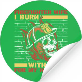 Discover Firefighter Fireman Thin Red Line Stickers