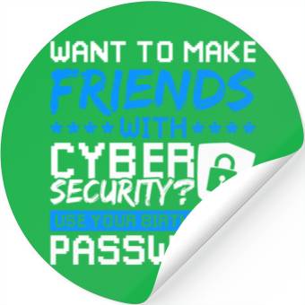 Discover Cyber Security Password hacking Stickers