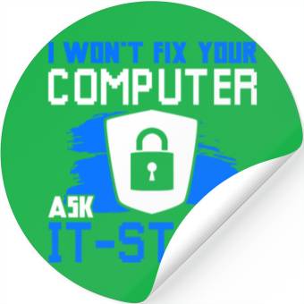 Discover Cyber Security Funny Computer Stickers