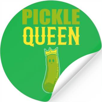 Discover Pickle Queen Head Chef Gift Stickers