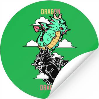 Discover Dragon Dragoff Dragon-Themed Behavioral Switch Stickers