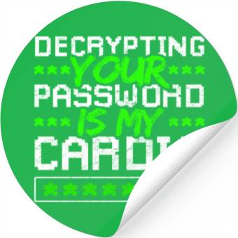 Discover Cyber Security Password Decryption Stickers