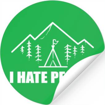 Discover I Hate People Introvert Gift Stickers