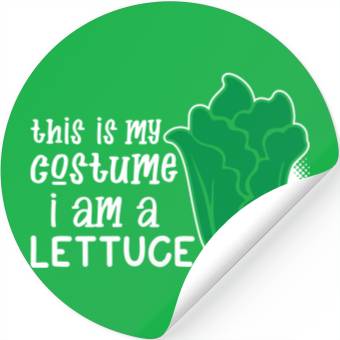Discover I Am A Lettuce Funny Stickers