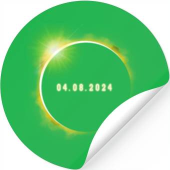 Discover Total Solar Eclipse 4.08.24 Totality Solar Eclipse Stickers