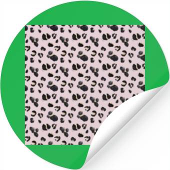 Discover Cheetah Animal Print Pink Pattern Stickers