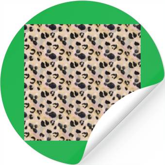 Discover Pretty Leopard Animal Print Pattern Stickers