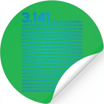 Discover 3.14 Pi Day Mathematics Physics Irrational Number Stickers