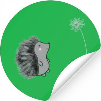 Discover Hedgehog and dandelion Stickers