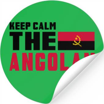 Discover Keep calm Angola flag design Stickers