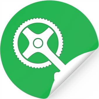 Discover Cranky - Funny Cyclist Gift Stickers