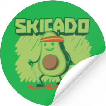 Discover Skiing Skier Ski Stickers