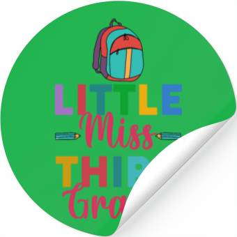 Discover Little Third Grade Student 3rd Grader Teacher Gift Stickers