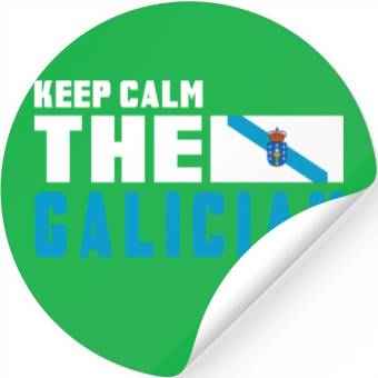 Discover Keep calm Galicia flags design Stickers