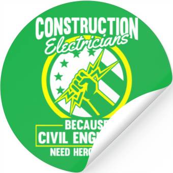 Discover Electrician Electrical Engineer Lineman Stickers