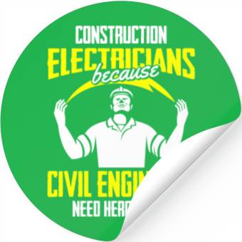Discover Electrician Electrical Engineer Lineman Stickers