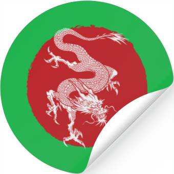 Discover Red Dragon Stickers