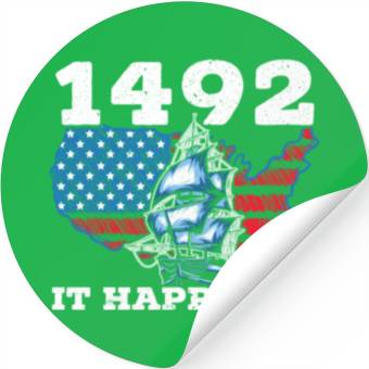 Discover Columbus Day Christopher Columbus Navigator Stickers