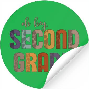 Discover Back To School Second Grade Stickers