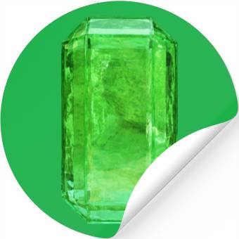 Discover Emerald Crystal Stickers