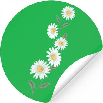 Discover Daisy Flower Stickers