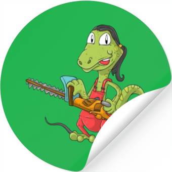 Discover Lizard Gardener Stickers