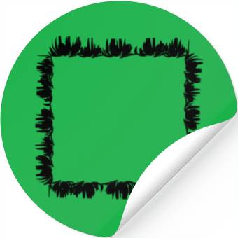 Discover square frame grass Stickers