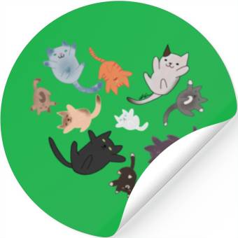 Discover Chibi Cat Heart Stickers