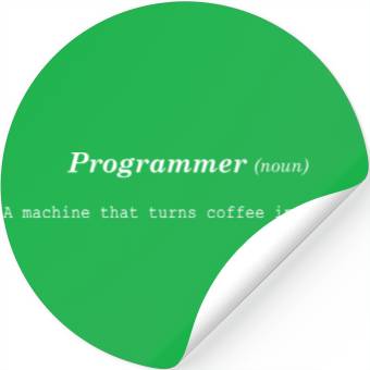 Discover Funny Programmer Coffee Stickers