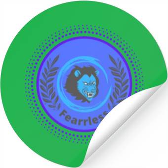 Discover Fearless Lion Stickers