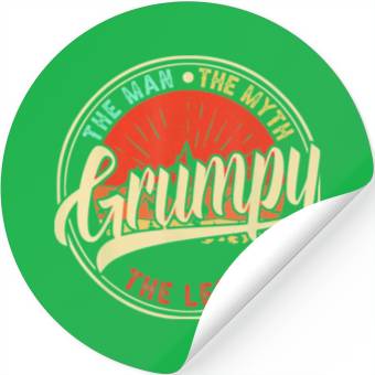 Discover Grumpy The Man The Myth The Legend Stickers