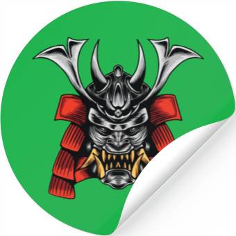 Discover Anime Samurai Mask Stickers