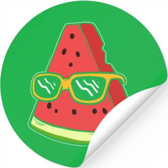 Discover Chilling Watermelon Tourist Gift Stickers