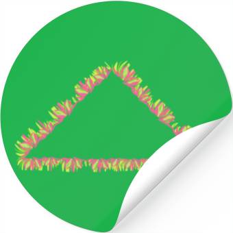 Discover triangle nature icon grass Stickers