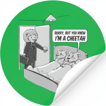 Discover Cheating cheetah Stickers