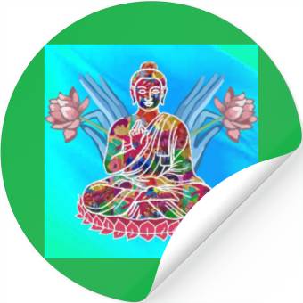 Discover Meditating Buddha Stickers