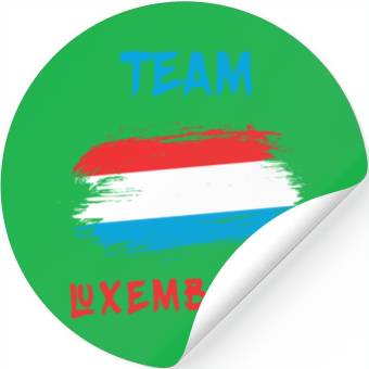 Discover Team Luxembourg flags design Stickers