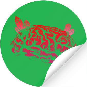 Discover Brain with Crystal - Red Stickers