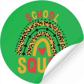Discover Back To School Leopard School Squad Stickers
