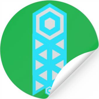 Discover Letter I Logo Robot Stickers