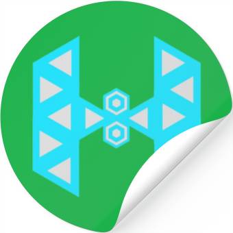 Discover Letter H Logo Robot Stickers