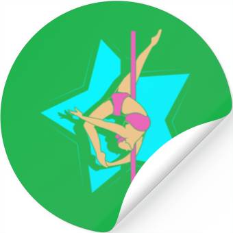 Discover Workout Dance Pole Dancer Stickers