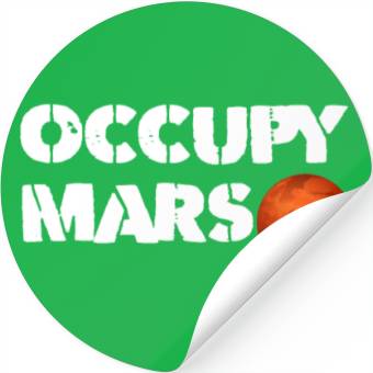 Discover Occupy Mars Stickers